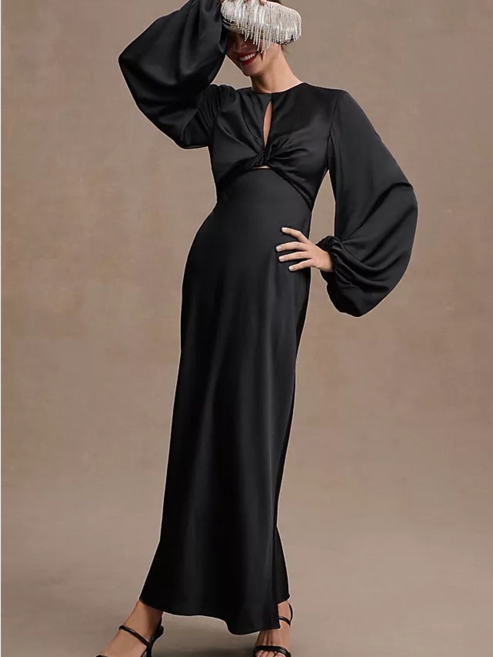 Significant Other Demi Dress Midi in Black US 6